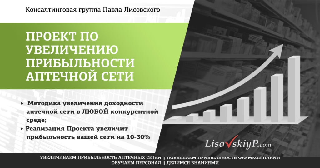 проект по увеличению прибыльности аптечной сети